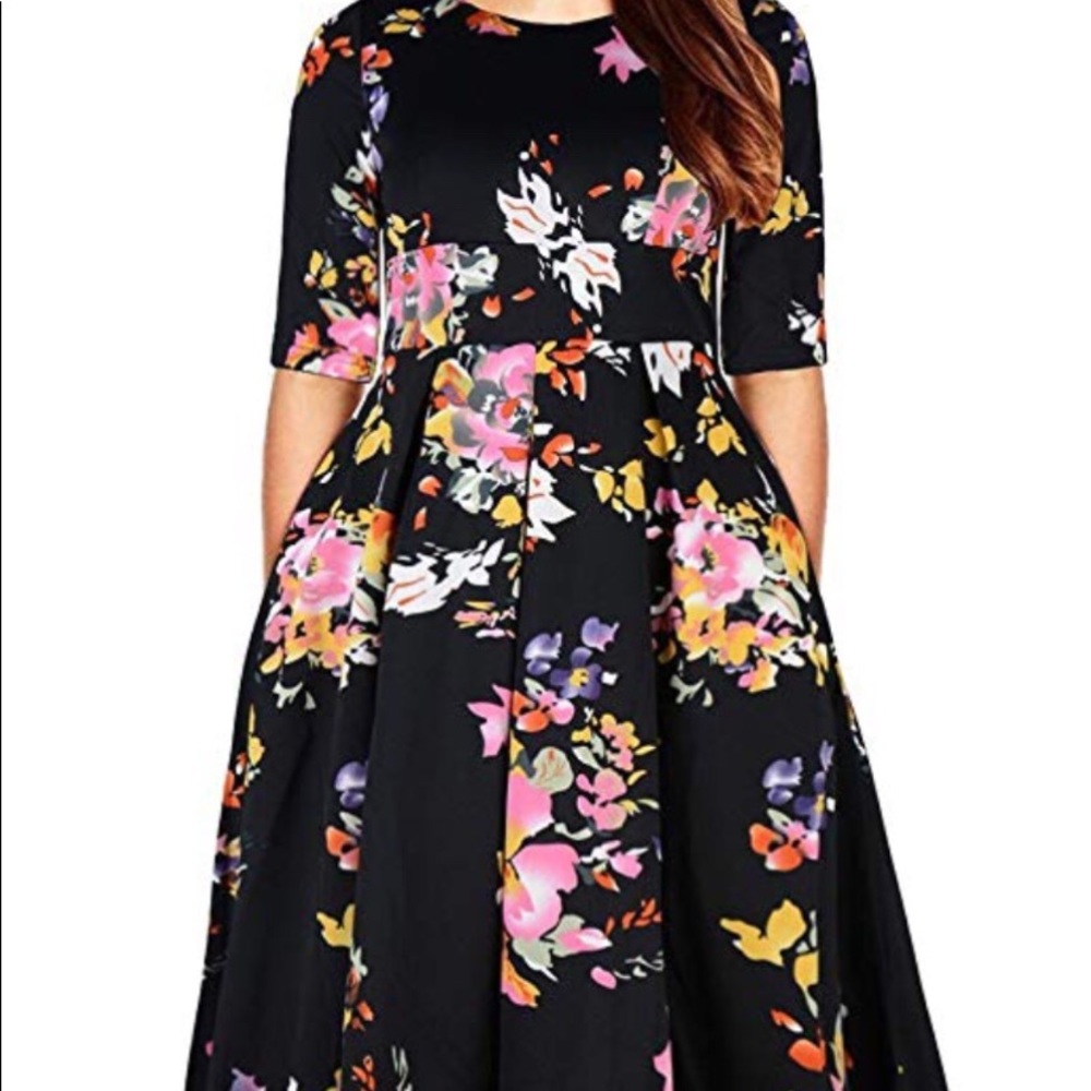 Floral cocktail dress